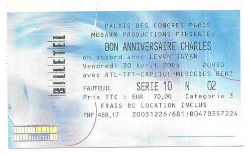 Rare ticket billet de - ticket,