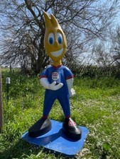 STP Mascotte présentoir objet Publicitaire Pub Garage bidon Goutte huile vintage