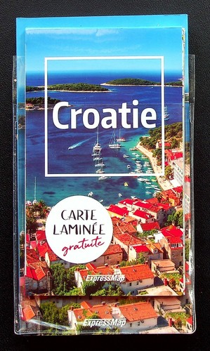 Croatie carte laminee - croatie,