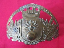 PLAQUE CASQUE POMPIER COMMUNE DE BAERENDORF EN ALSACE BAS-RHIN