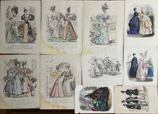 Lot de 10 planches gravures de