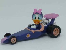 Figurine PVC plastique DISNEY MICKEYVILLE DAISY DUCK en voiture