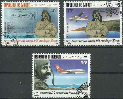 Timbres avions djibouti - timbres,
