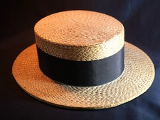 Ancien chapeau canotier à 5 tressages - SDC25CAN001