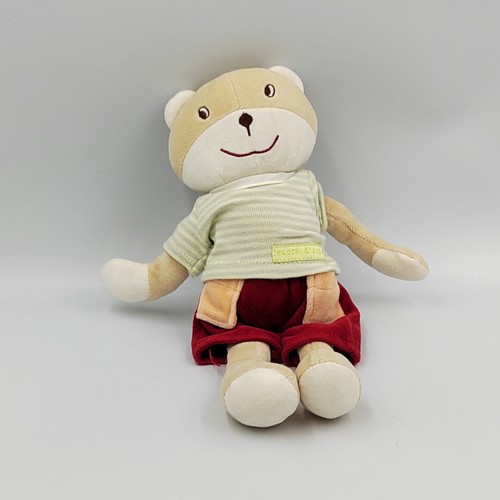 Doudou ours beige maillot