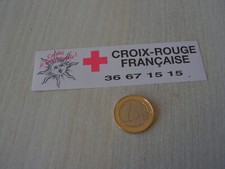 CROIX ROUGE autocollant     croix rouge francaise      ( cr8 )