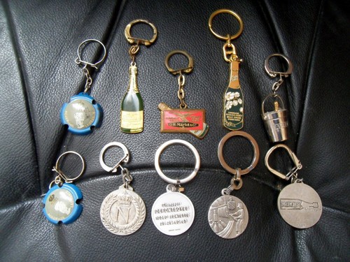 Champagne lot porte - porte, cles