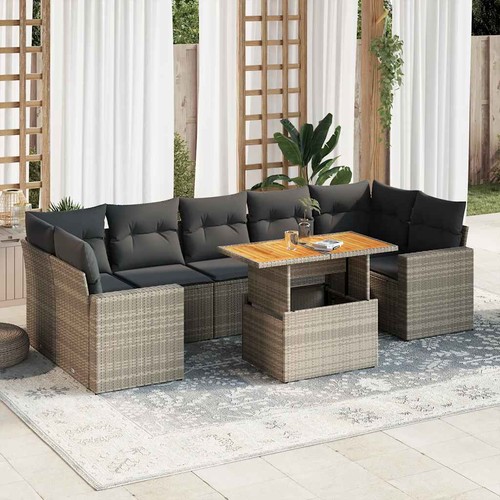 Salon jardin avec coussins - avec,