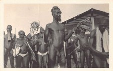 ETHNIC NUDE - Ghana (Gold Coast) - Male nude dancer - REAL PHOTO Year 1937 - Pub