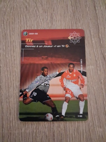 Carte action tir football - tir, 7/80