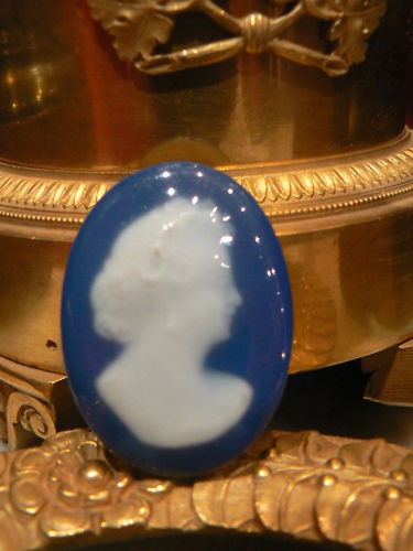 Medaillon porcelaine emaillé - medaillon,