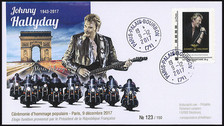 FDC France 2017 “Cérémonie hommage à JOHNNY HALLYDAY Paris” ⦾tàd Palais Bourbon 