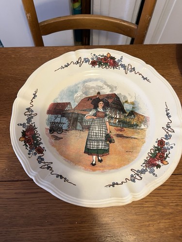 Assiette décorative - , en