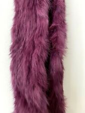 Echarpe fourrure véritable tricoté luxe état NEUF 93 x 9cm !