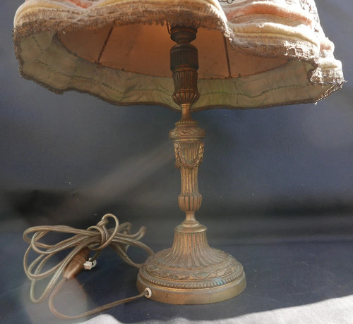 Ancienne lampe tissu - ancienne,