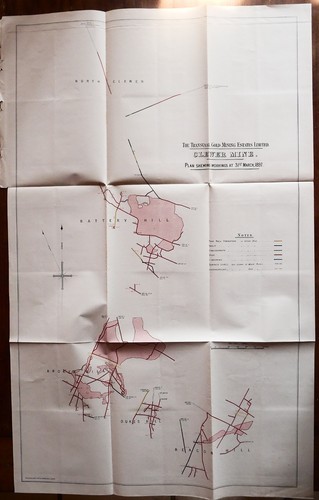Plan carte ancienne mine - plan,