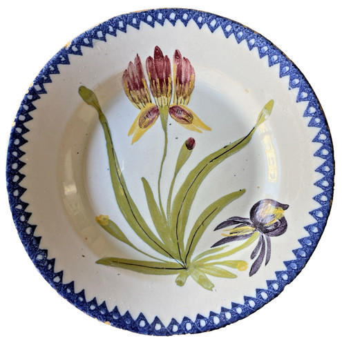 Assiette ancienne faïence - ancienne,