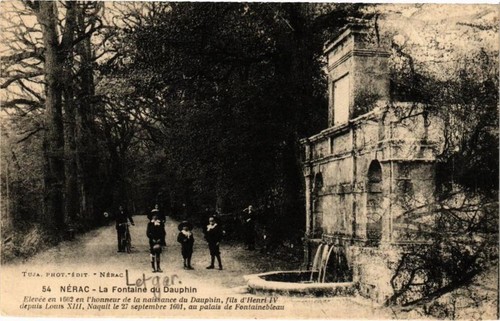 Cpa nérac fontaine du - nÉrac-la,