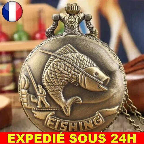 Montre poche poissons fish - montre,