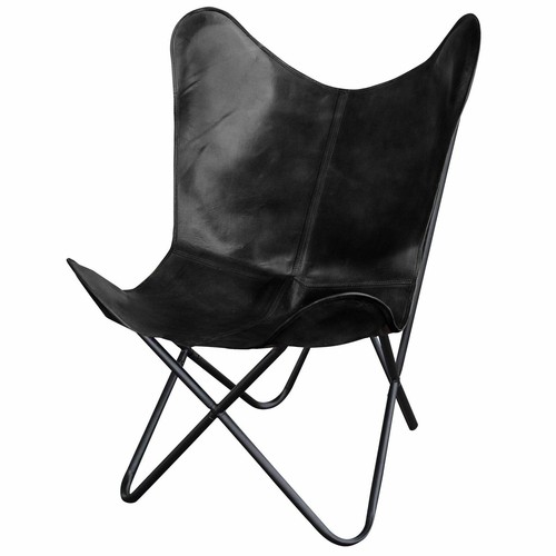 Fauteuil papillon cuir - fauteuil,