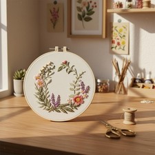 Kit broderie fleurs - de,