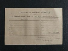 1945, Certificat présence -