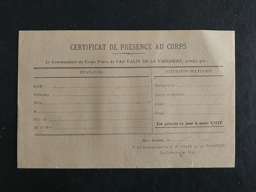 1945 certificat présence - 1945,,