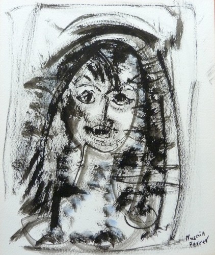 Buste femme signe - buste,