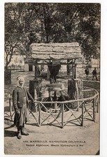 EXPOSITIONS Marseille expo coloniale ALGERIE Moulin Hydraulique à blé