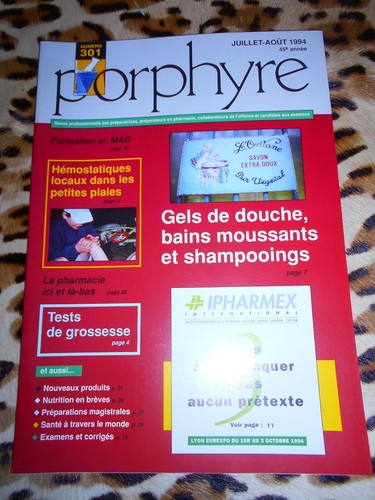 Revue porphyre préparateur - revue, porphyre,