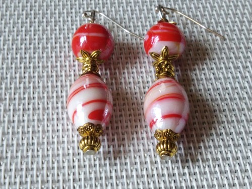 Boucles oreilles perles - perles, de