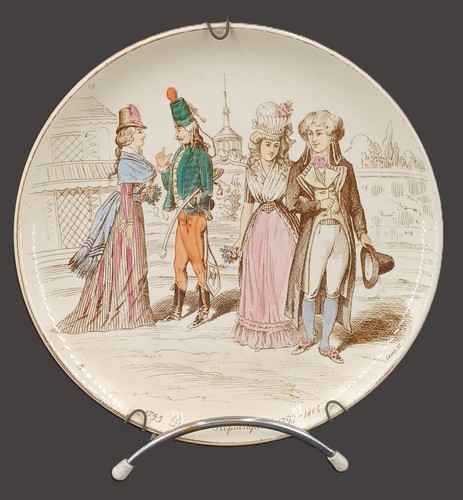 Assiette parlante faïence