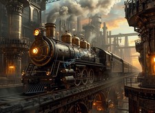 Photo train vapeur - photo,