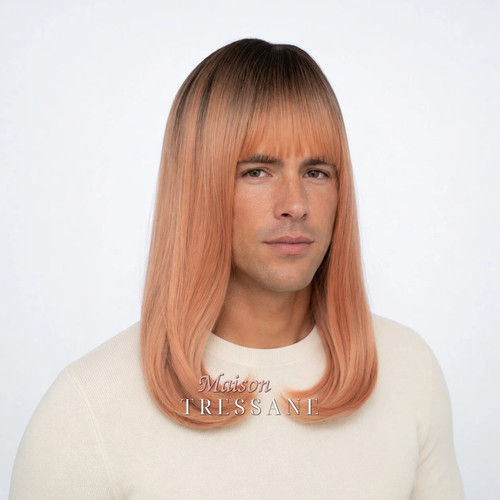 Perruque homme pêche - , ombré