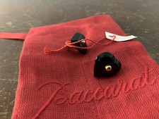 Boucle d'oreille cœur noir