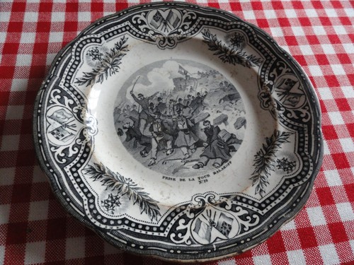 Ancienne assiette parlante en - parlante,