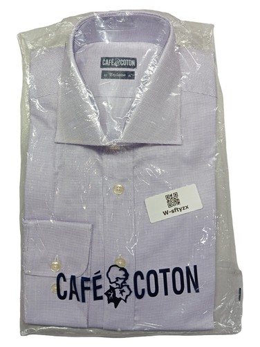 Café coton chemise habillée - café,