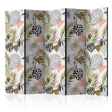 Paravent 5 Volets "Tropical Geometry" 172x225cm