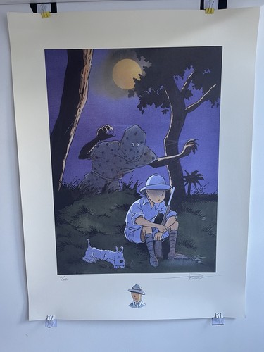 Sérigraphie tintin pascal - tintin,