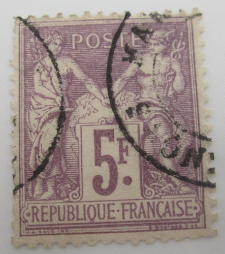 Timbre france 95f lilas - n°,
