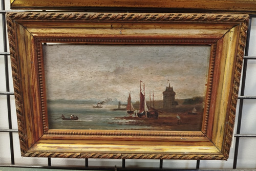 Huile sur bois hsb tableau - sur,