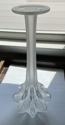 Vtg tall lalique crystal - tall,