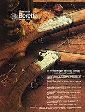 PUBLICITE ADVERTISING 114  1981  BERETTA  fusil de chasse  série S 680
