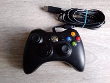 xbox 360 manette noir avec fil