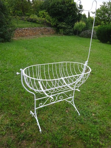 Lit berceau ancien fer - lit, en