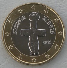 1 E.uro Pièce De Cours Chypre