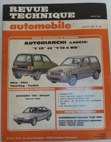 Revue technique automobile - technique,