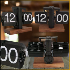 ?️ Horloge Rétro Flip Clack – Élégance Vintage et Mécanique Hypnotique ! ?️