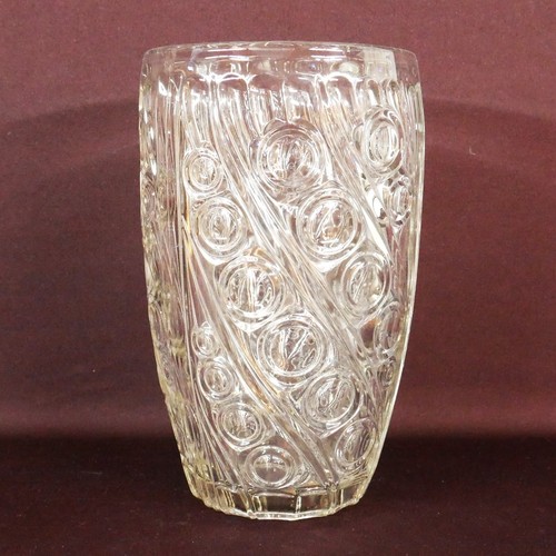 Grand vase verre art déco - grand, en