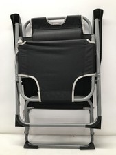 Chaise longue de jardin pliante et transat ACTIVE avec 3 positions en noir